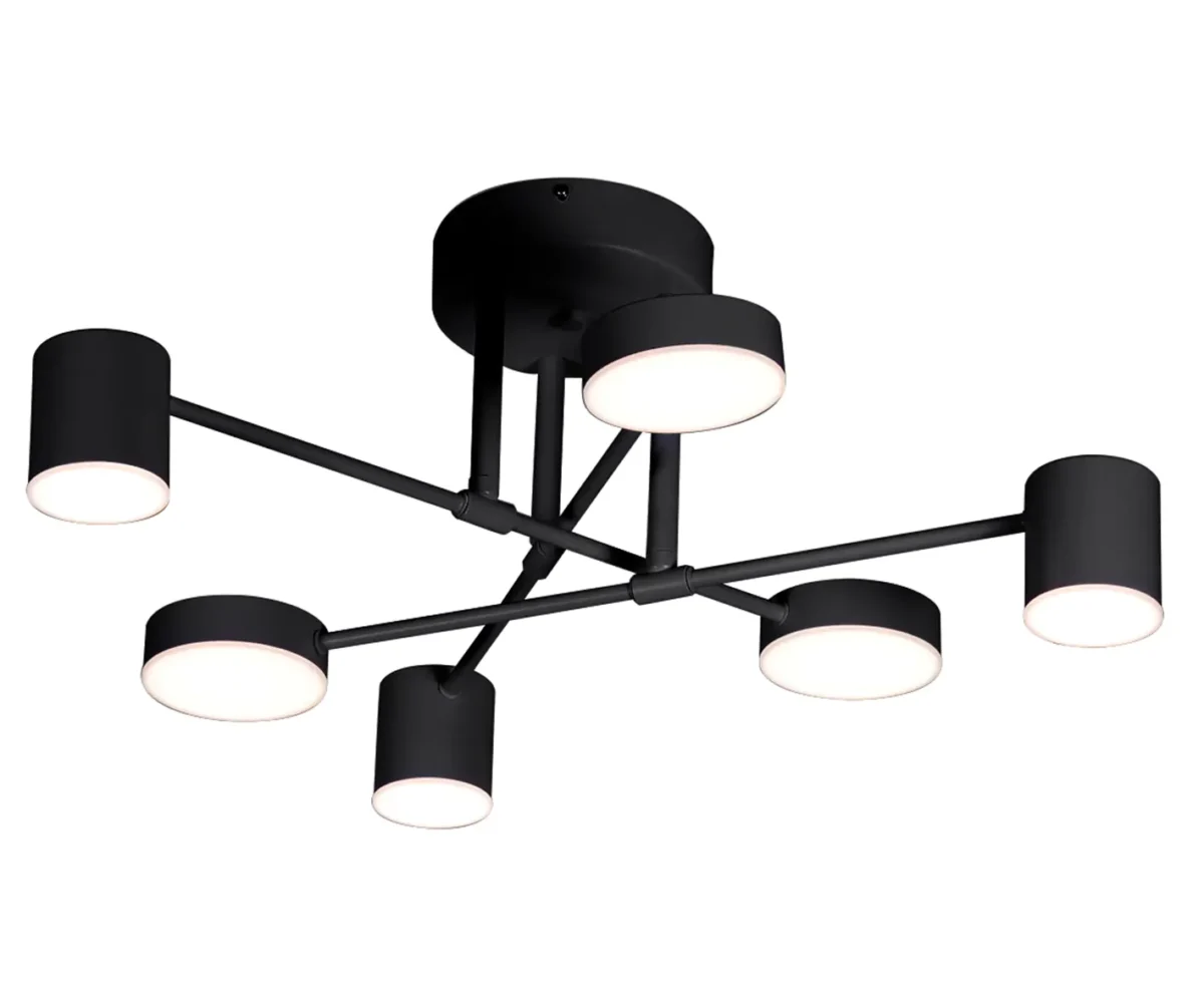 07649-6D,19(3000K) Люстра димм.Мекли черный — изображение 1