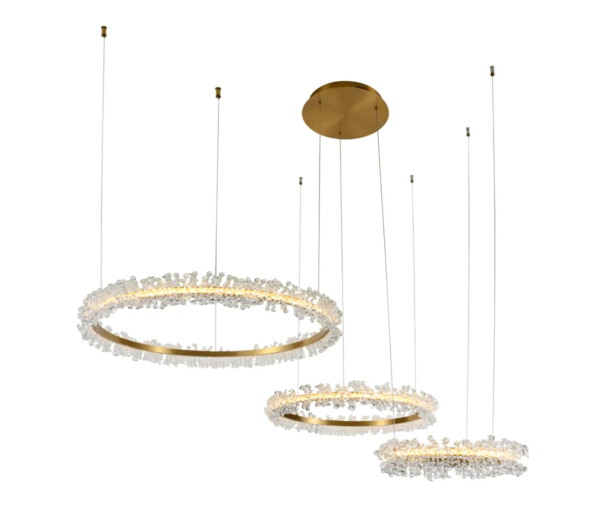 08246,36PA(4000K) Люстра Лаура латунь d40+60+80 — изображение 1