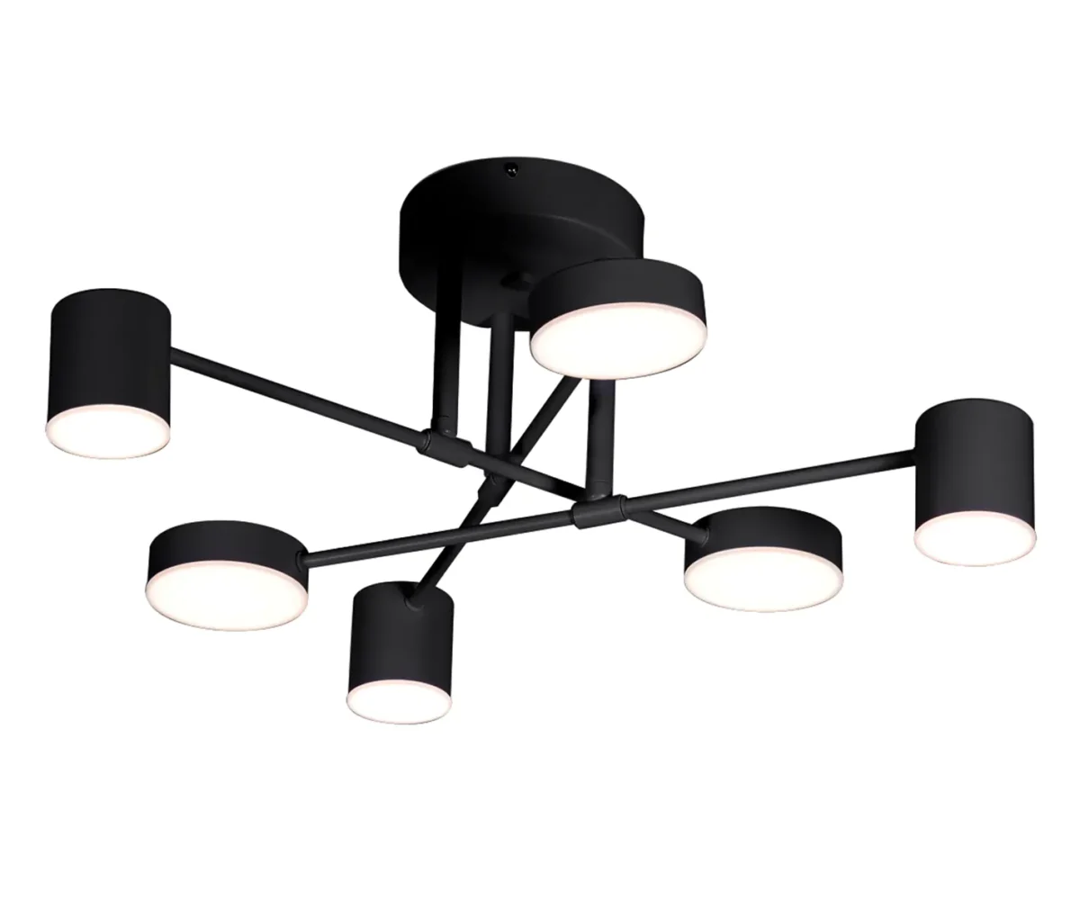 00021785 07649-6D,19(4000K) Люстра димм.Мекли черный — изображение 1