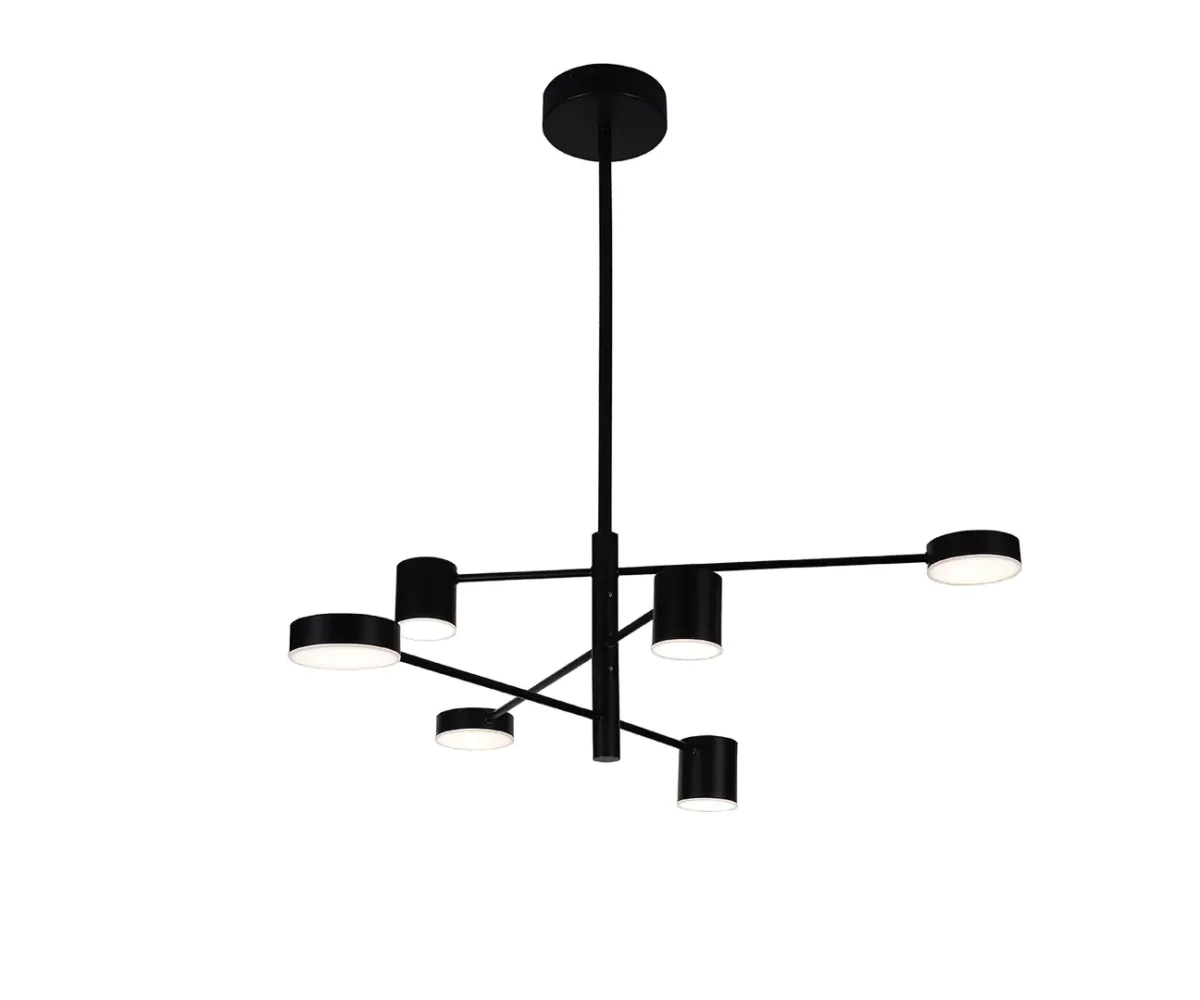07650-6D,19(3000K) Люстра димм. Мекли черный — изображение 1
