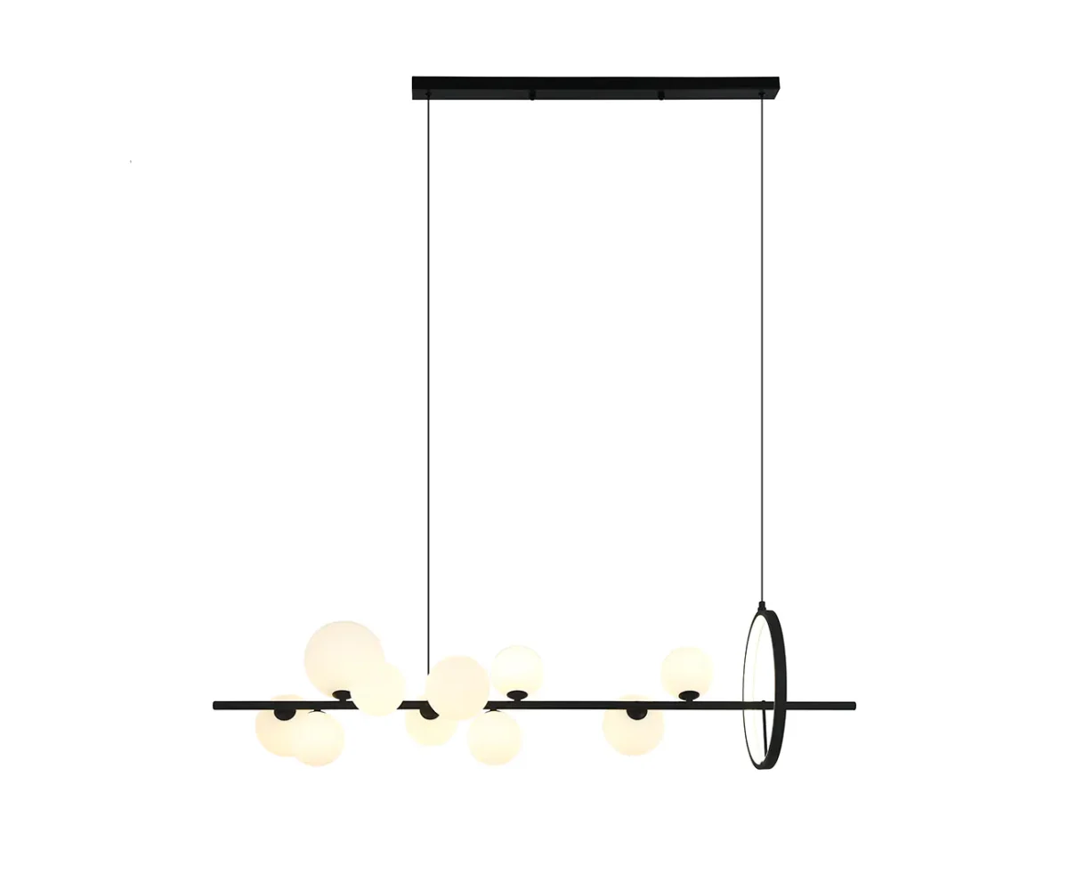 07608-10A,19(01) Люстра Иона черный G9+Led — изображение 1