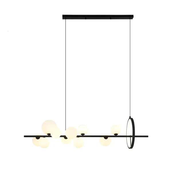 07608-10A,19(01) Люстра Иона черный G9+Led