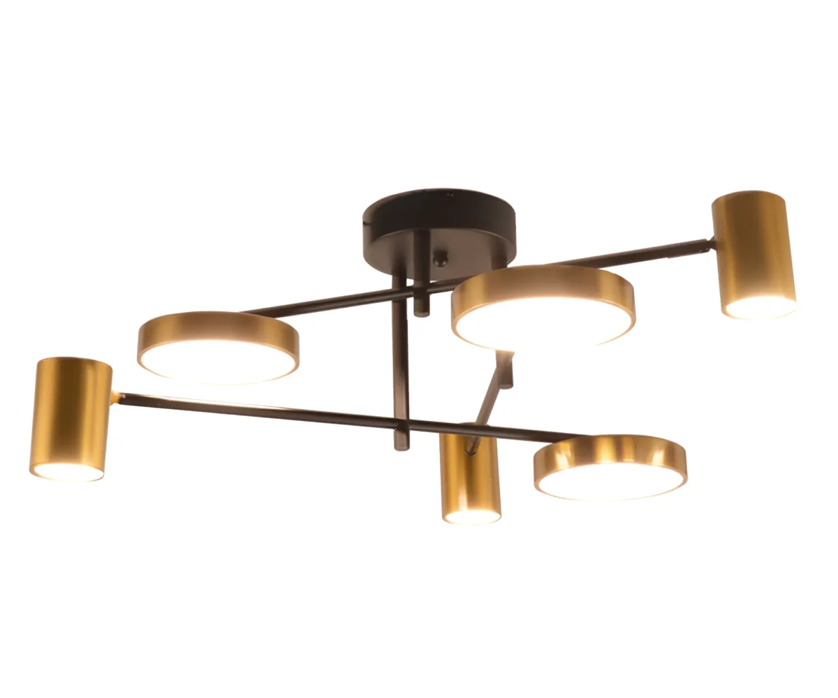 07645-6D,19(20) Люстра димм. Рапис черный/бронза — изображение 1