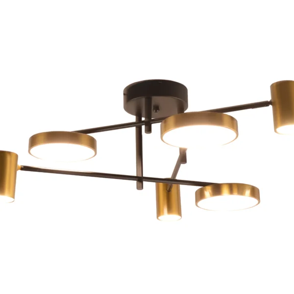 07645-6D,19(20) Люстра димм. Рапис черный/бронза