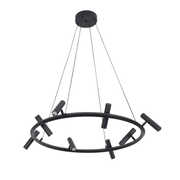 07613-8A,19 Люстра Верония черный Led 24w