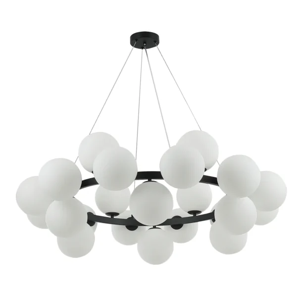 07508-24,19 Люстра Сида черный E14 24*10W