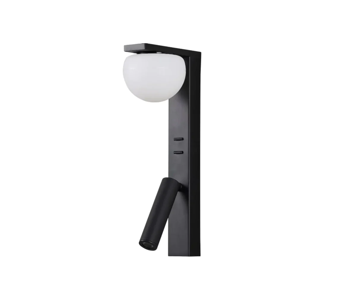 07809W,19(4000K) Настенный светильник Грета черный — изображение 1