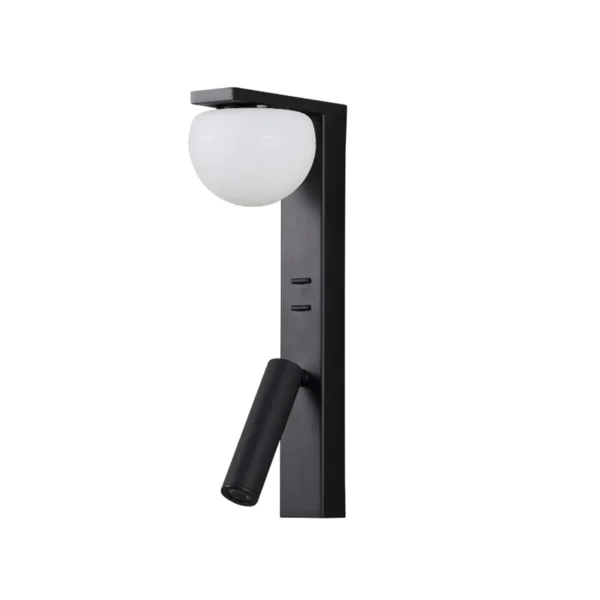 07809W,19(4000K) Настенный светильник Грета черный