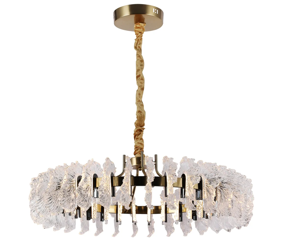 00023510 07695-80,36-29 Люстра Мару латунь/черный жемчуг — изображение 1