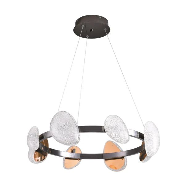 07693-8A,29 Люстра димм. Юнни черный жемчуг