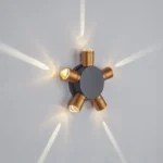 380653 Светильник DITO 5х1W LED 550LM G ЧЕРНЫЙ/ЗОЛОТО 4000K — изображение 3