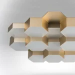 750161 Люстра потол FAVO LED-80W 3840LM Satin Gold 3000K — изображение 6