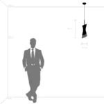 817017 Люстра STRATO 1х40W E14 ЧЕРНЫЙ МАТОВЫЙ — изображение 6