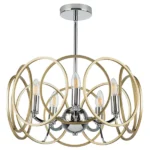 713053 Люстра REGOLO 5х40W E14 ХРОМ/ЗОЛОТО