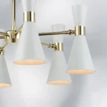 816066 Люстра DUMO 6х40W E14 БЕЛЫЙ МАТОВЫЙ/ЗОЛОТО — изображение 8