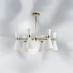 816066 Люстра DUMO 6х40W E14 БЕЛЫЙ МАТОВЫЙ/ЗОЛОТО — изображение 11