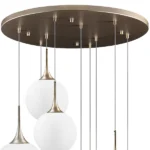 813093 Люстра GLOBO 9х40W E14 champagne gold/white — изображение 3