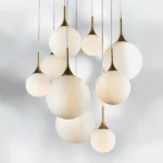 813092 Люстра GLOBO 9х40W E14 gold/white — изображение 2