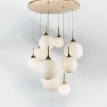 813092 Люстра GLOBO 9х40W E14 gold/white — изображение 5