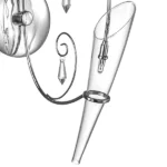 755614 Бра SCARABEO 1х35W G4 12V ХРОМ хрусталь+стекло — изображение 3