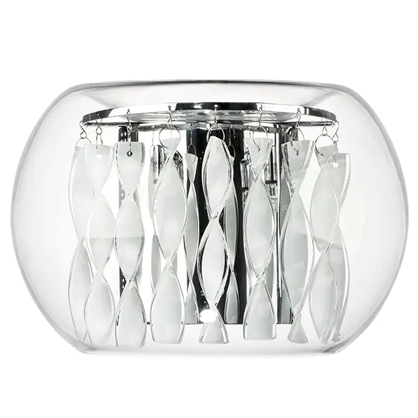 752634 Бра ACQUARIO 3х20W G4 12V ХРОМ БЕЛ стекло