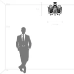 744057 Люстра CASTELLO 5х40W E14 ЧЕРНЫЙ/ЗОЛОТО — изображение 6