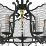 744057 Люстра CASTELLO 5х40W E14 ЧЕРНЫЙ/ЗОЛОТО — изображение 3