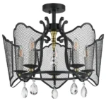744057 Люстра CASTELLO 5х40W E14 ЧЕРНЫЙ/ЗОЛОТО — изображение 5