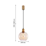 4354-1P, подвес, D200xH380/1880, 1xE27x40W, excluded — изображение 3