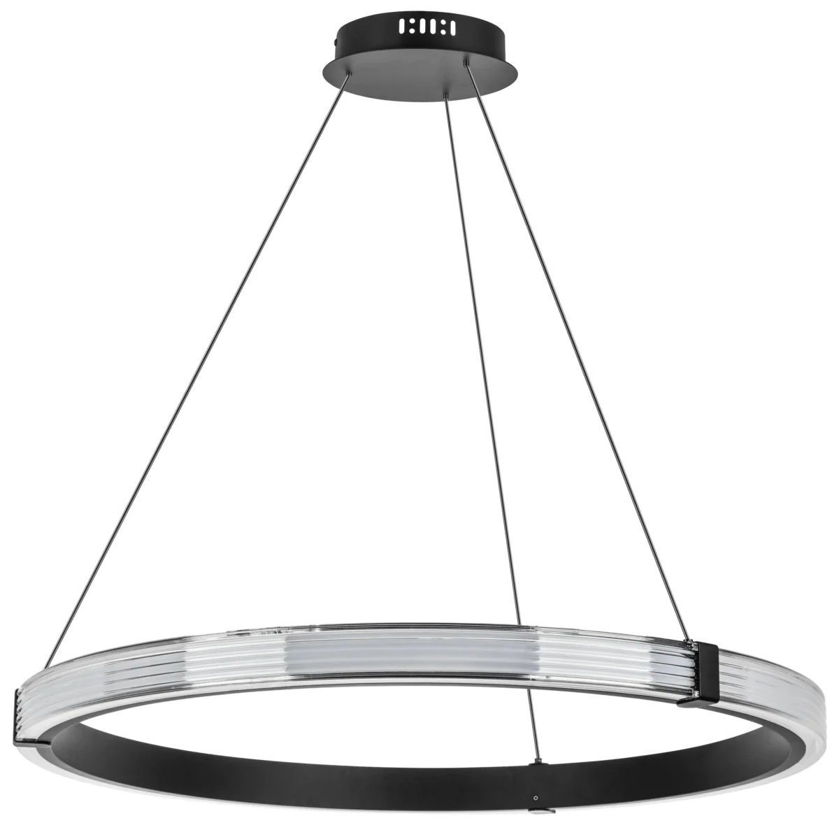 25963a5afebc11ed813fc81f66f678b0_94d77337f6b211ee8146c81f66f678b0 736287 Люстра ROTONDA 42W LED 2106LM 360G ЧЕРНЫЙ 3000K — изображение 1