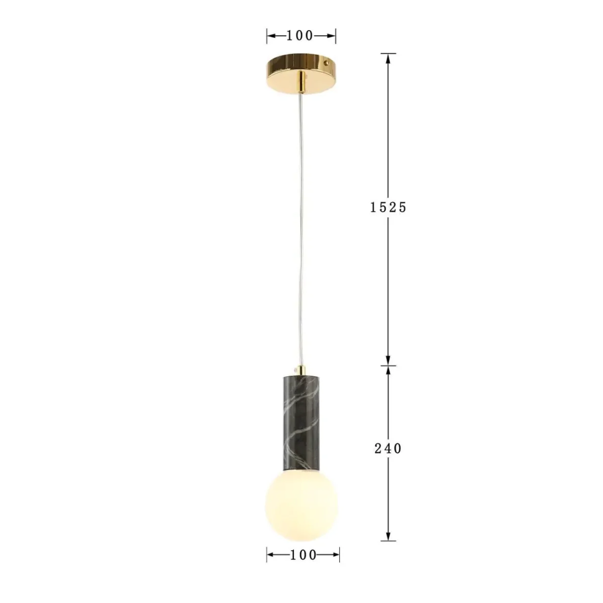 2749-1P, подвес, D100xH240/1765, 1xG9LEDx5W, 400LM, 3000K, included — изображение 3