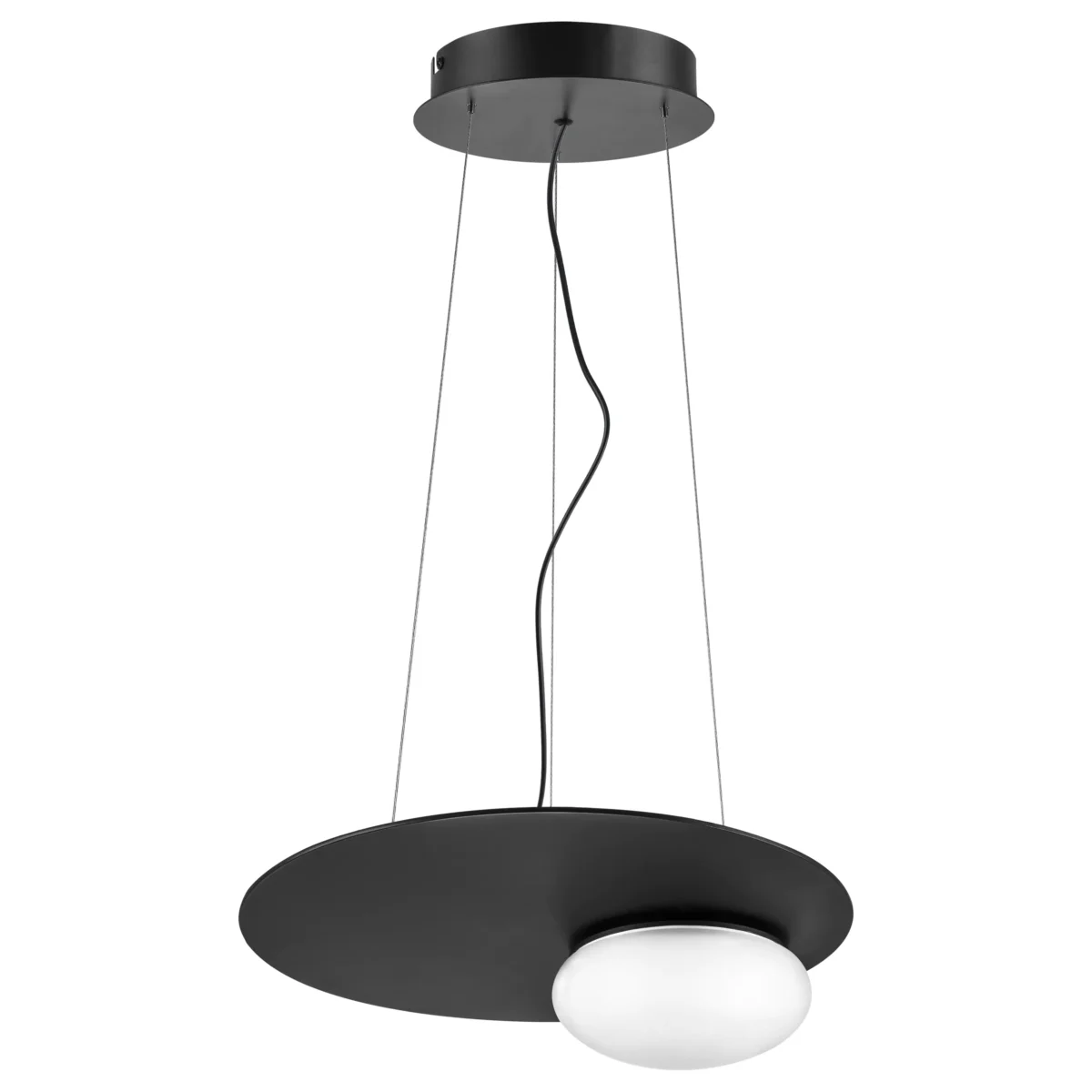 737337 Люстра EMISFERO 12W LED 655LM 180G ЧЕРНЫЙ 3000K — изображение 1