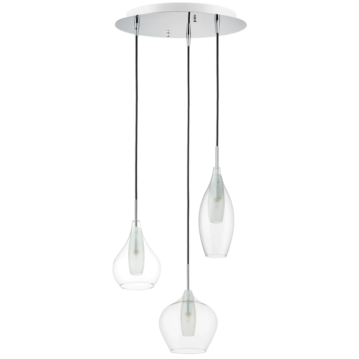 2b02e07e410611e580f3c81f66f678af_f5170736854d11ee8145c81f66f678b0 803051 Подвес PENTOLA 3х25W G9 ХРОМ/ПРОЗРАЧНЫЙ — изображение 1