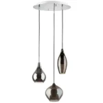 803057 Подвес PENTOLA 3х25W G9 ХРОМ/ДЫМЧАТЫЙ
