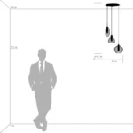 803057 Подвес PENTOLA 3х25W G9 ХРОМ/ДЫМЧАТЫЙ — изображение 8