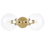 785623 Бра BETA 2x40W E27 ЗОЛОТО/ЧЕРНЫЙ