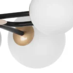 815380 Люстра CROCO 8х40W E14 ЧЕРНЫЙ МАТОВЫЙ/ЗОЛОТО — изображение 7