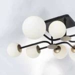 815380 Люстра CROCO 8х40W E14 ЧЕРНЫЙ МАТОВЫЙ/ЗОЛОТО — изображение 3