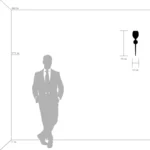 807610 Бра META 1х40W E14 БЕЛЫЙ/ЧЕРНЫЙ ХРОМ — изображение 4