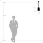 746018 Люстра AMERIGO 1х40W E14 УМБРА ПРОЗРАЧНЫЙ — изображение 2