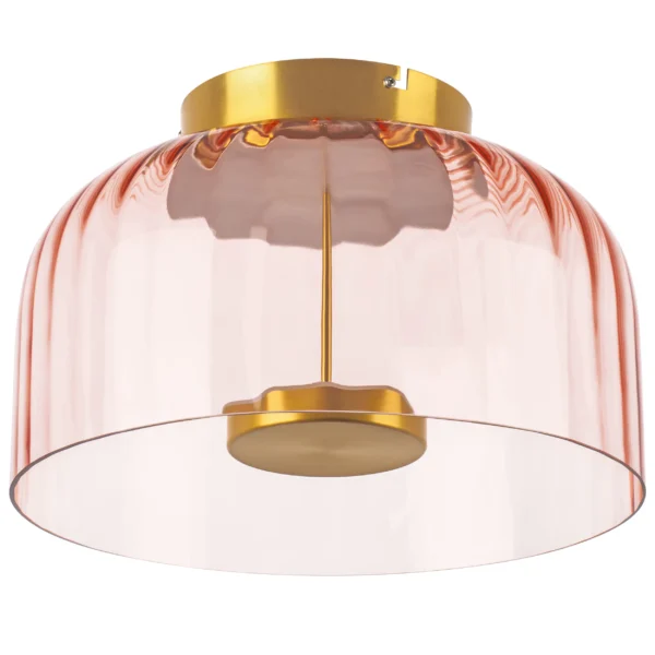 809062 Люстра CELESTA LED 1х12W 600LM ЗОЛОТО/РОЗОВЫЙ 3000K