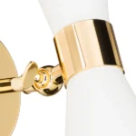 816616 Бра DUMO 1х40W E14 БЕЛЫЙ МАТОВЫЙ/ЗОЛОТО — изображение 3