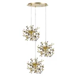 L3PR721132 Подвес тройной круглый EXTRA 3x3x5W(led) G9  (721132 - 3 + 572132 -1) ЗОЛОТО