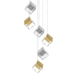 805569 Люстра QUBICA 6х2W(led) G4 12V ЗОЛОТО/ХРОМ/ПРОЗРАЧНЫЙ — изображение 4