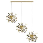 L3PL721132 Подвес тройной линейный EXTRA 3x3x5W(led) G9 (721132 - 3 + 572122 -1) ЗОЛОТО