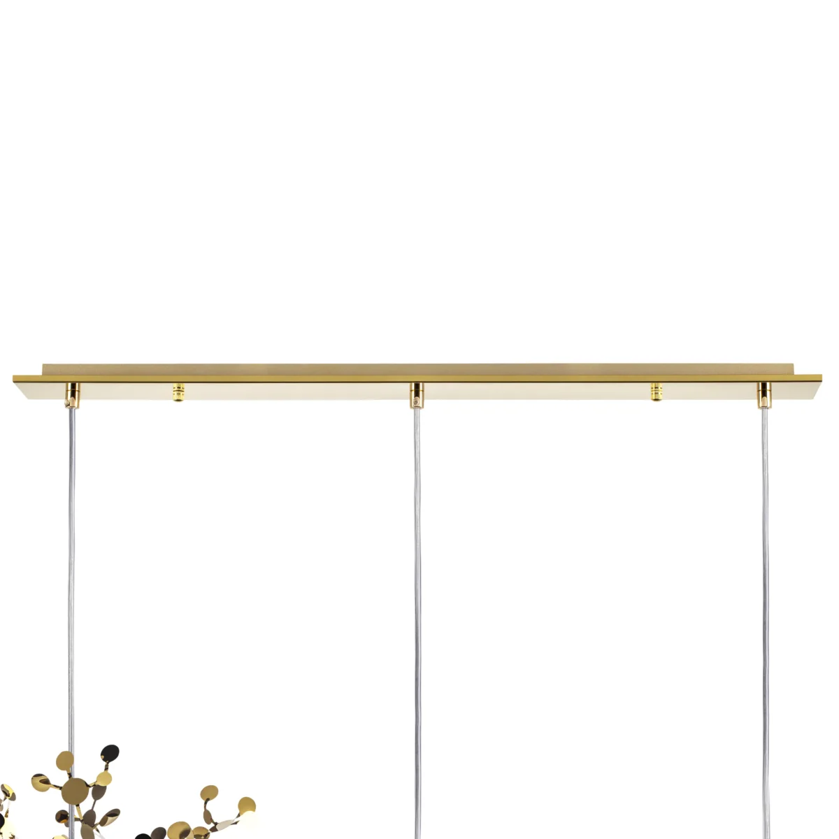 L3PL721132 Подвес тройной линейный EXTRA 3x3x5W(led) G9  (721132 - 3 + 572122 -1) ЗОЛОТО — изображение 3