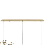 L3PL721132 Подвес тройной линейный EXTRA 3x3x5W(led) G9 (721132 - 3 + 572122 -1) ЗОЛОТО — изображение 3