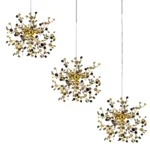 L3PL721132 Подвес тройной линейный EXTRA 3x3x5W(led) G9 (721132 - 3 + 572122 -1) ЗОЛОТО — изображение 4