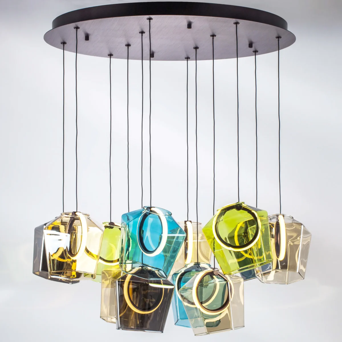 796329 Люстра CARAMELLO LED 12х6W 1400LM КОФЕЙНЫЙ/МУЛЬТИКОЛОР 3000K — изображение 2