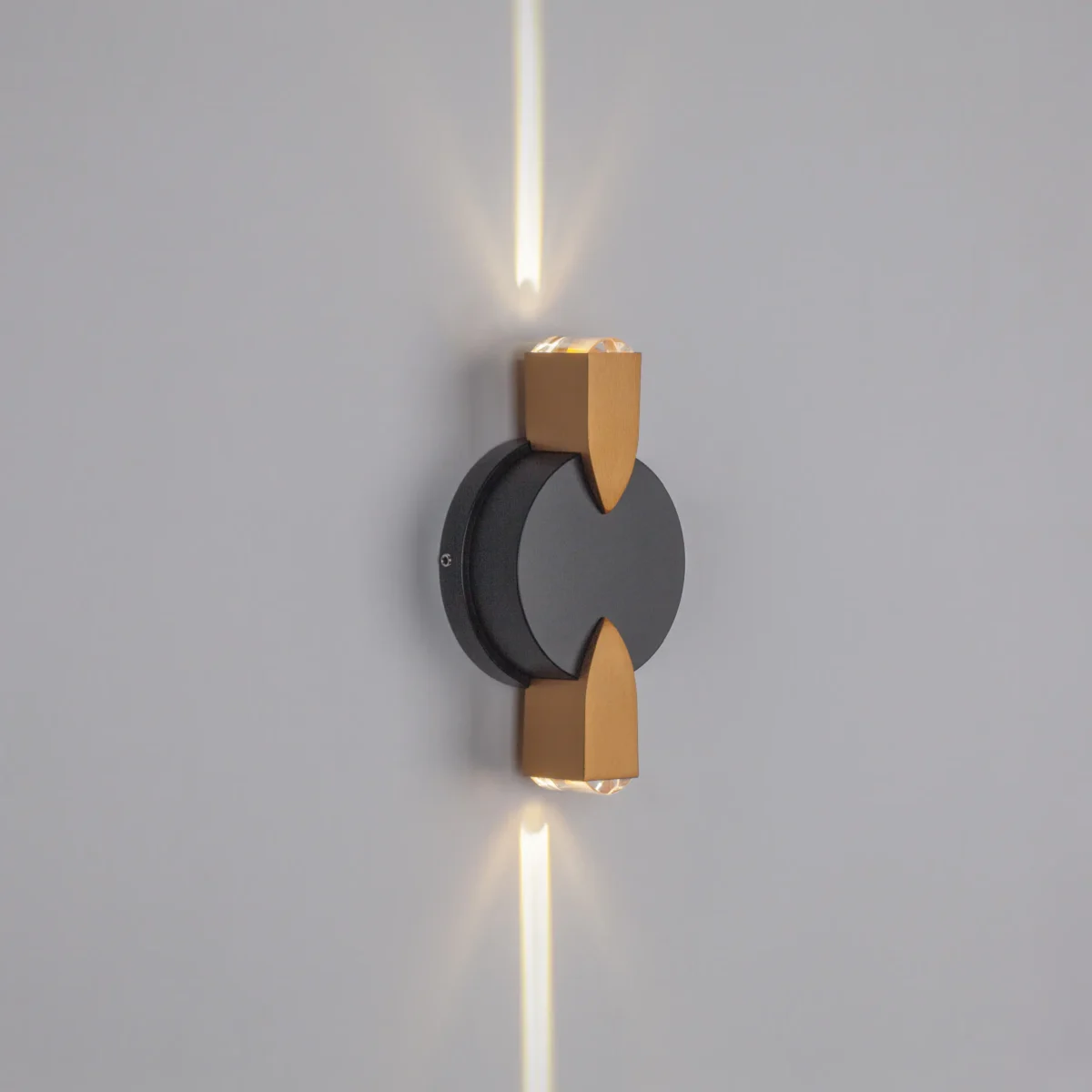 380623 Светильник DITO 2х1W LED 220LM G ЧЕРНЫЙ/ЗОЛОТО 4000K — изображение 3